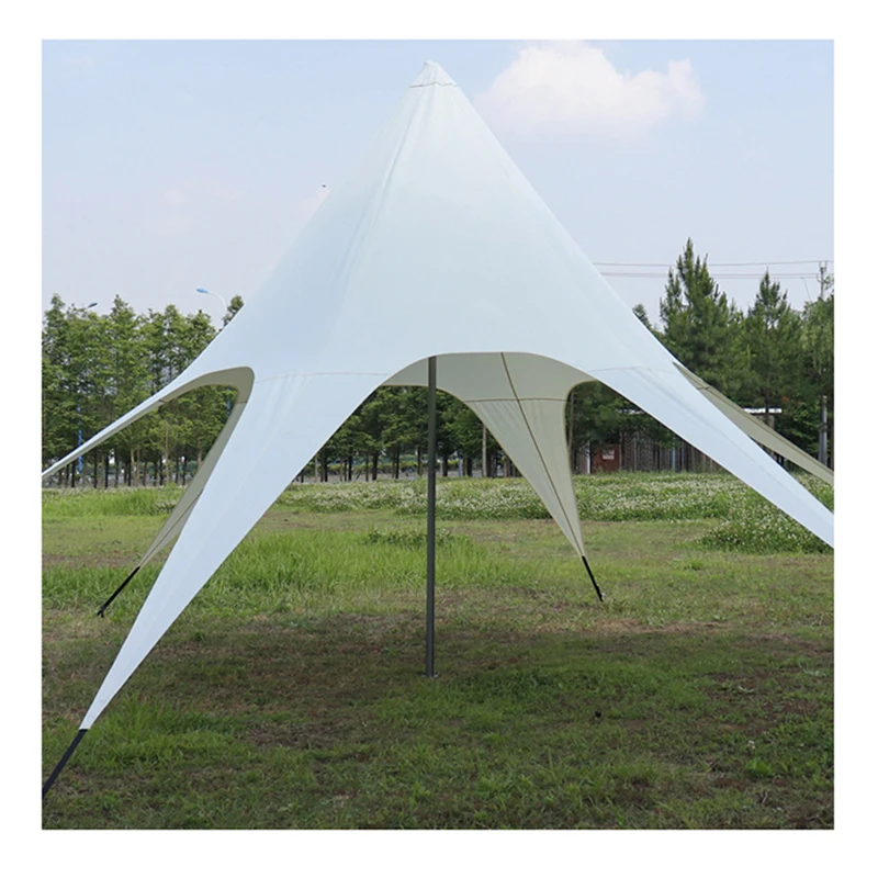 Aluminum frame waterproof spider Star Shade Marquee tent single pole Stretch star tent for Events and Wedding