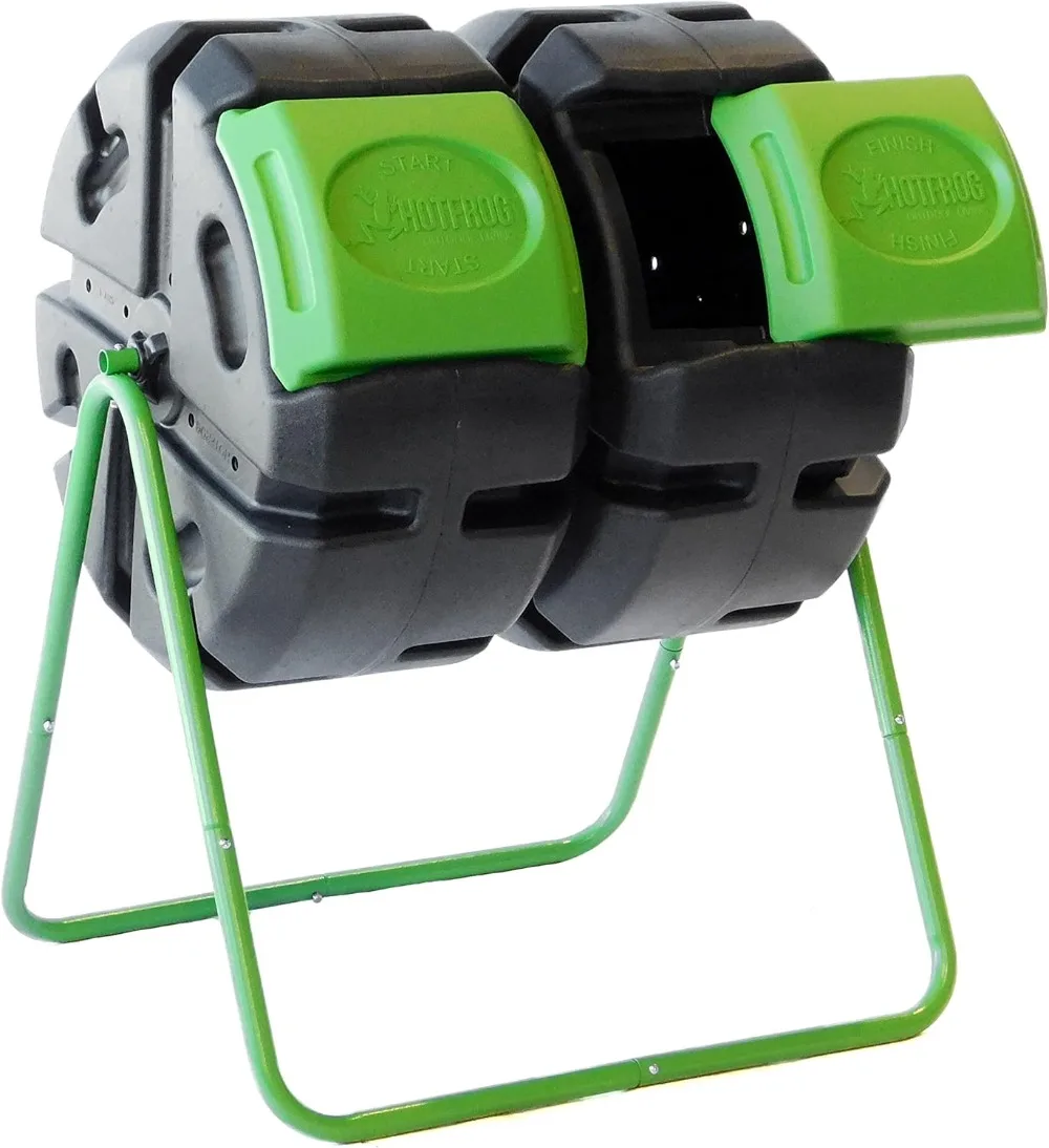 HOTFROG Dual Body Tumbling Composter (37-Gallon)