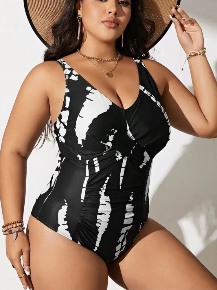 

Цельный купальник больших размеров с высокой талией, женский купальник с эффектом пуш-ап, большой размер, летний купальник Mujer, большой размер, комплекты бикини с контролем живота