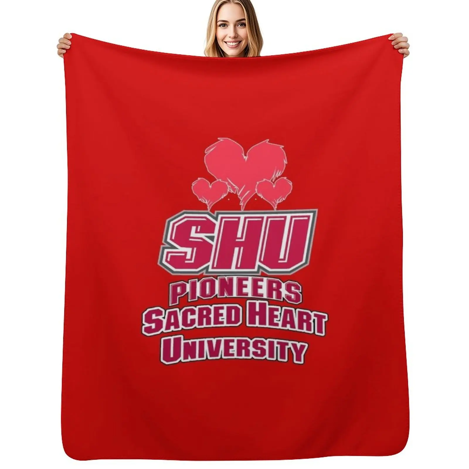 

Sacred Heart University Throw Blanket Cozy Throw Blanket for Bed Sofa Chair