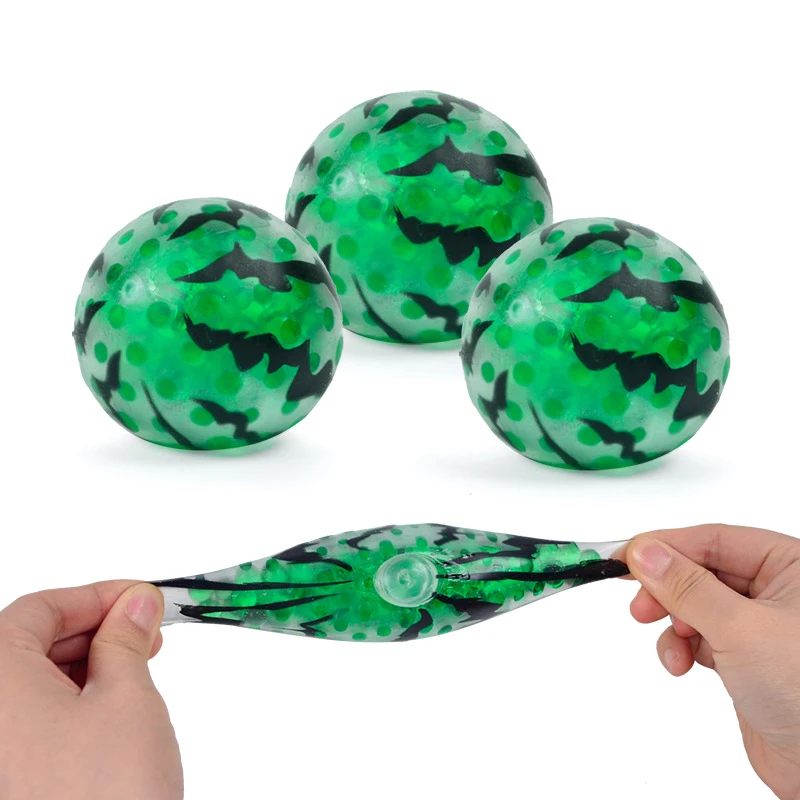 Jouet à presser en perles de pastèque relaxant ; Fruit simulé moelleux ; Cadeaux originaux anti-stress et doux.