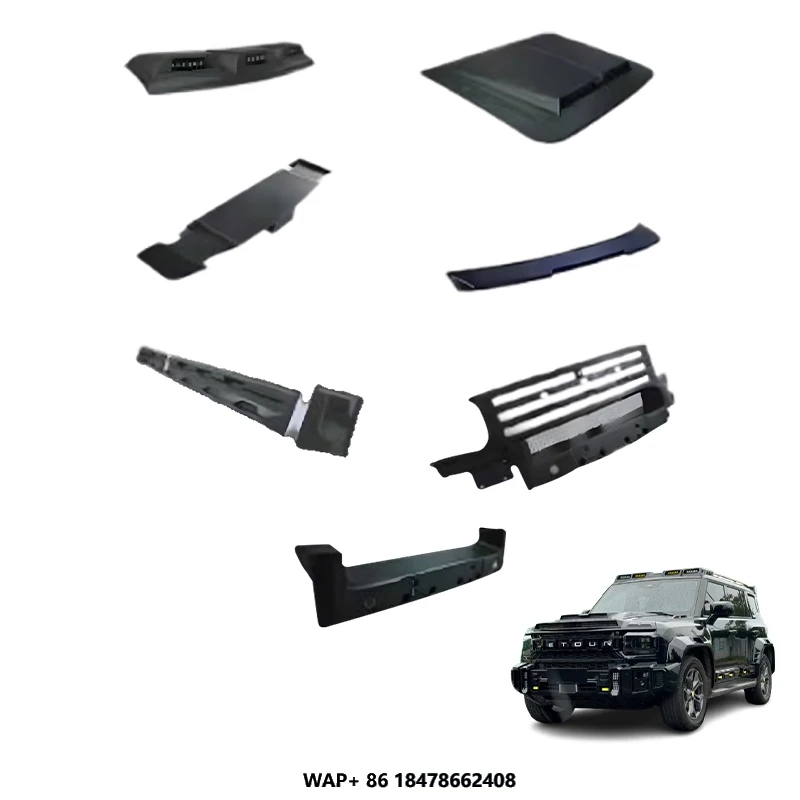 

For Jietu Traveler Mountain Sea T2 Modification City Hunter Kit Roof Light Tail Wing Side Skirt Accessories