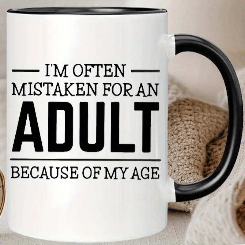 Text Printed Ceramic Mug Tea Cup Coffee Cup Printed Cup Cross-border Amazon