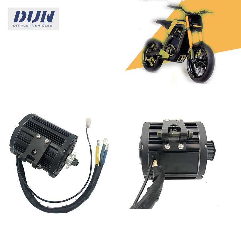 QS138 3000W Peak 9KW 72V 100KPH PMSM Mid Drive Motor  For Electric Dirtbike Motorcycle Moped