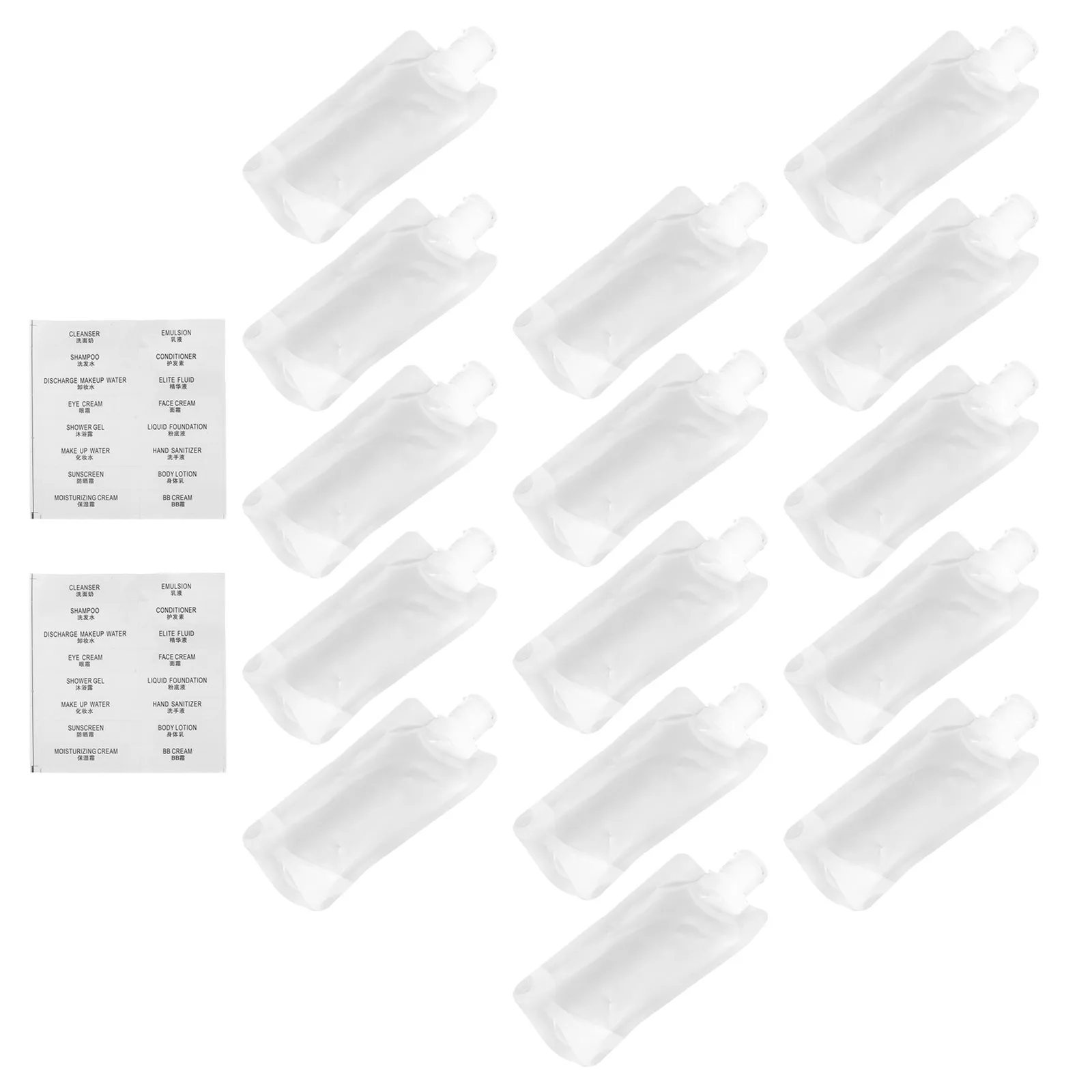 

1 set Sub-Packing Bags Travel Lotion Storage Set Leakproof Squeezable Pouch Shampoo Cream Moisturizer Travel Essentials