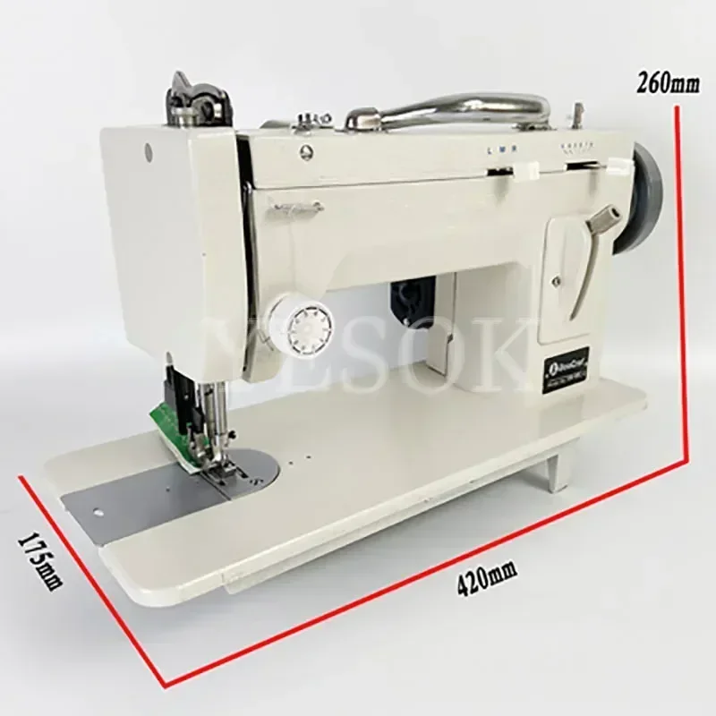 Electric Thick Material Sewing Machine Heavy-Duty Sewing Machine And Walking Foot Zigzag Stitch 9'' Arm Leather 18KGS/16KGS