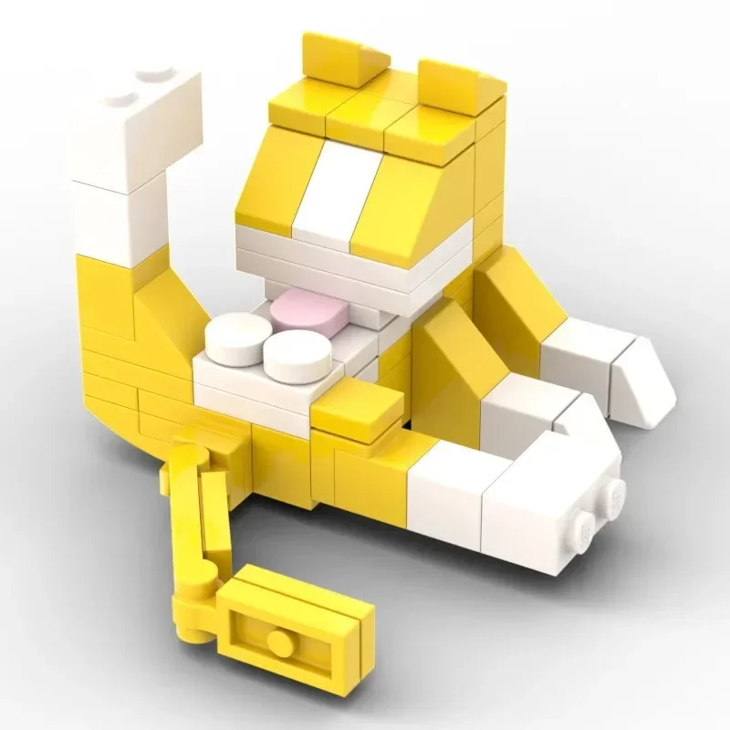 62 Uds. MOC City Cat Animal Series bloques de construcción juguetes educativos para niños, figuritas de modelos de camarones, regalo creativo DIY para cumpleaños