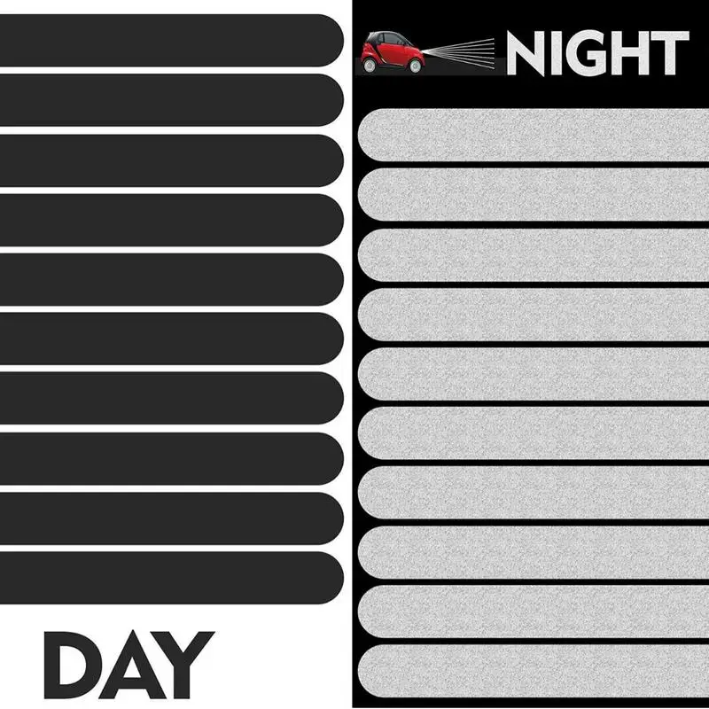 Night Safety Stickers For Bicycle Helmets Decals Weatherproof Dustproof Bicycle Stickers High Visibility Night Safety For Motorc