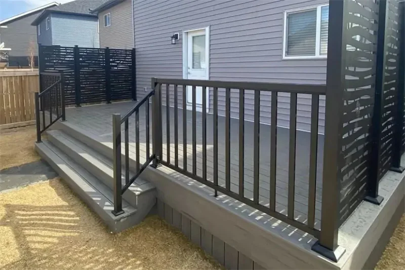 Customization Metal Balustrade System Handrails Stair Railings Balcony Terrace Powder Coated Deck Outdoor Balusters Aluminium