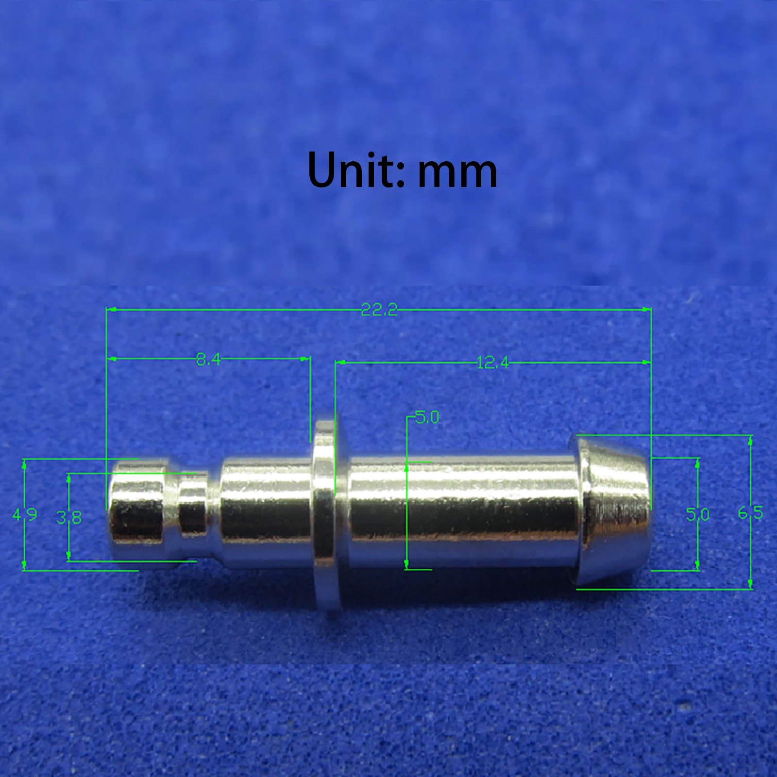 5 Pcs Luer Taper Universal Metal Airway Connector, NIBP Cuff Connector, Air Hose Tube Adapter, Suitable for 4 mm Convert 5 mm