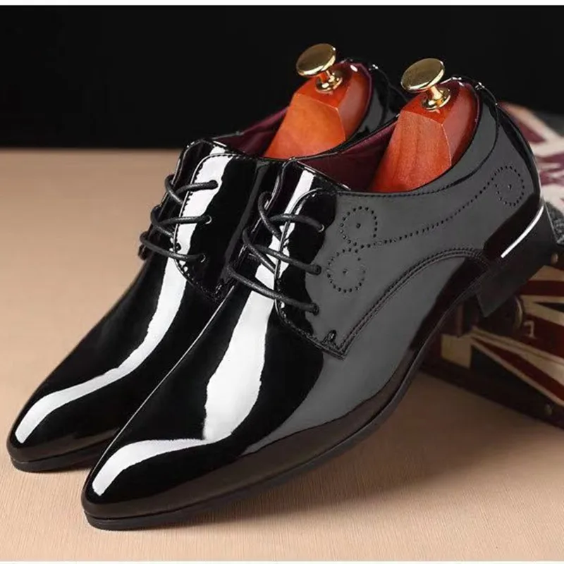 Large Size Men's Pointed Toe Shoes 45 Red Wedding Shoes  Large 47 Business 48 Casual 38 Small 37 Leather Upgraded Version