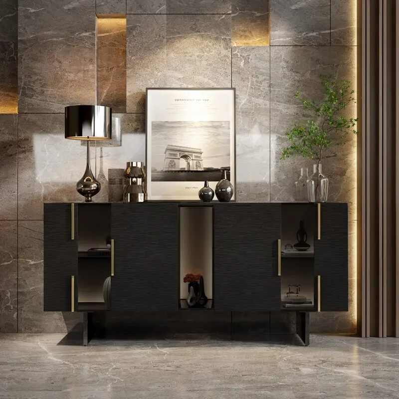 CX Modern Light Luxury Home Entry Entrance Cabinet Premium Sense Villa Living Room Multifunctional Cabinet