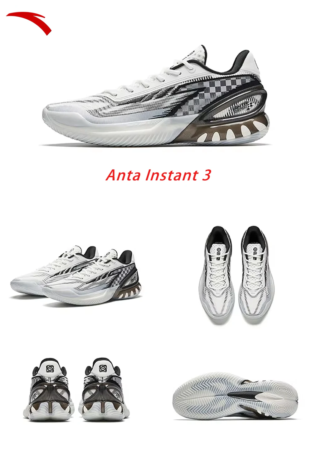 ANTA Instant 3 | Anti slip, wear-resistant, and shock-absorbing basketball shoes for men's spring and summer sports shoes