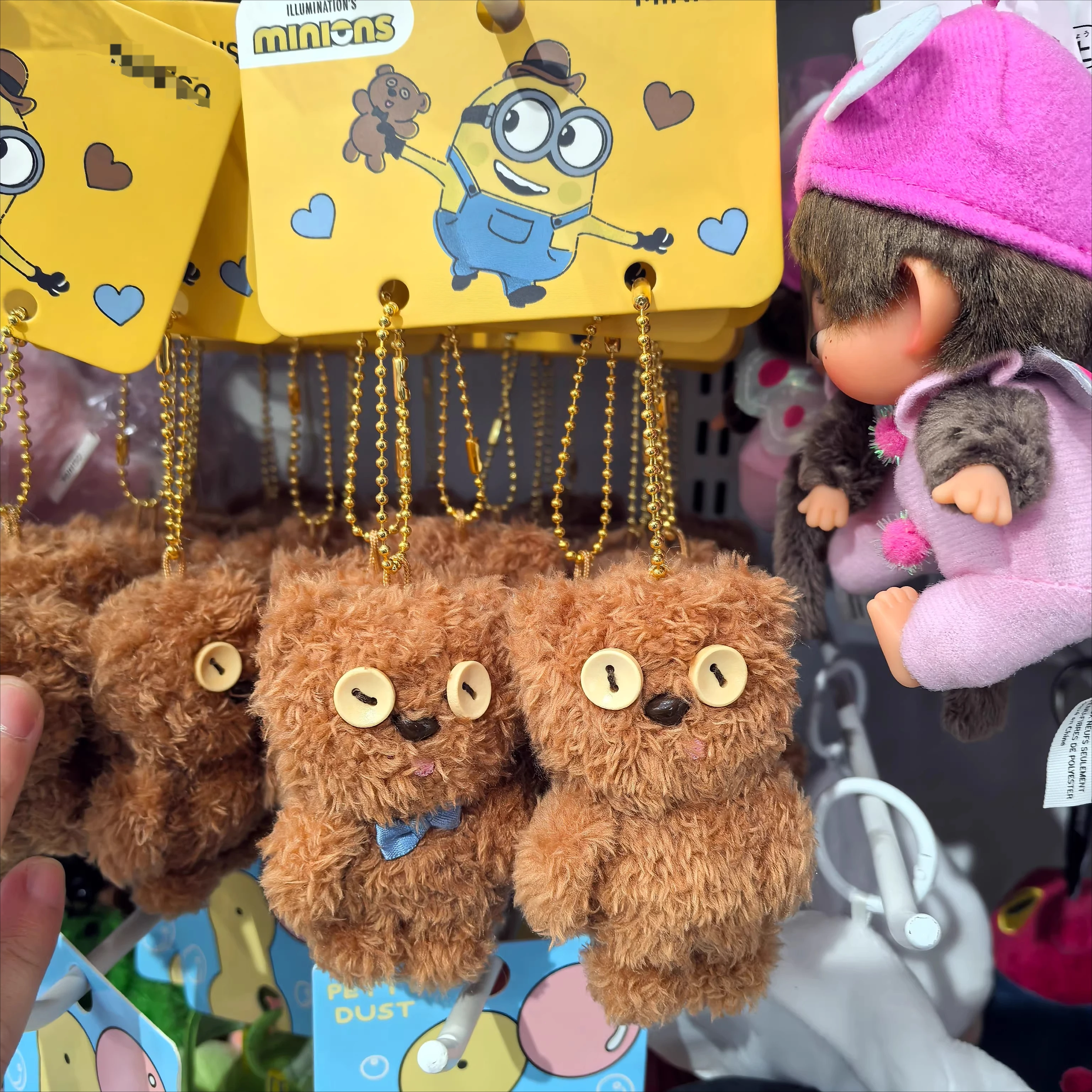 

Набор плюшевых брелоков «Миньоны Тим и Тим», парные мягкие игрушки-брелоки, милые подвески из мультфильма «Гадкий я», подарочный сувенир для сумки