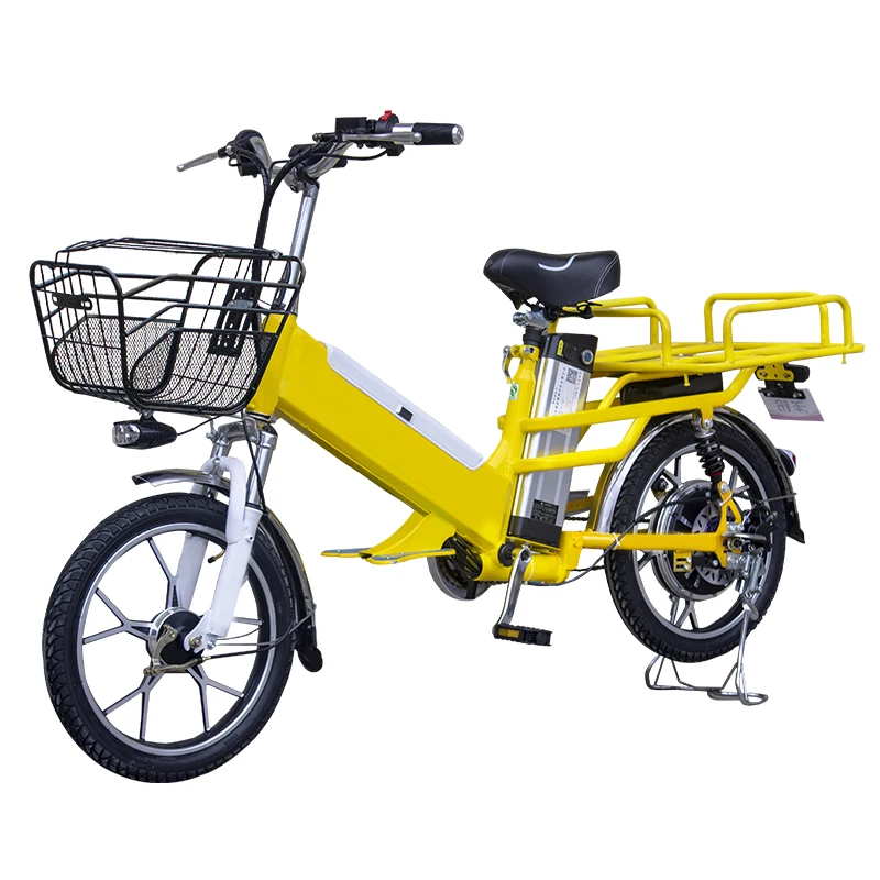 Factory,18 Inch Two Batteries Delivery Electric Bike,350W Cargo E-bike,48V Lithium Battery Rider Excursion Electric Bicycle,OEM