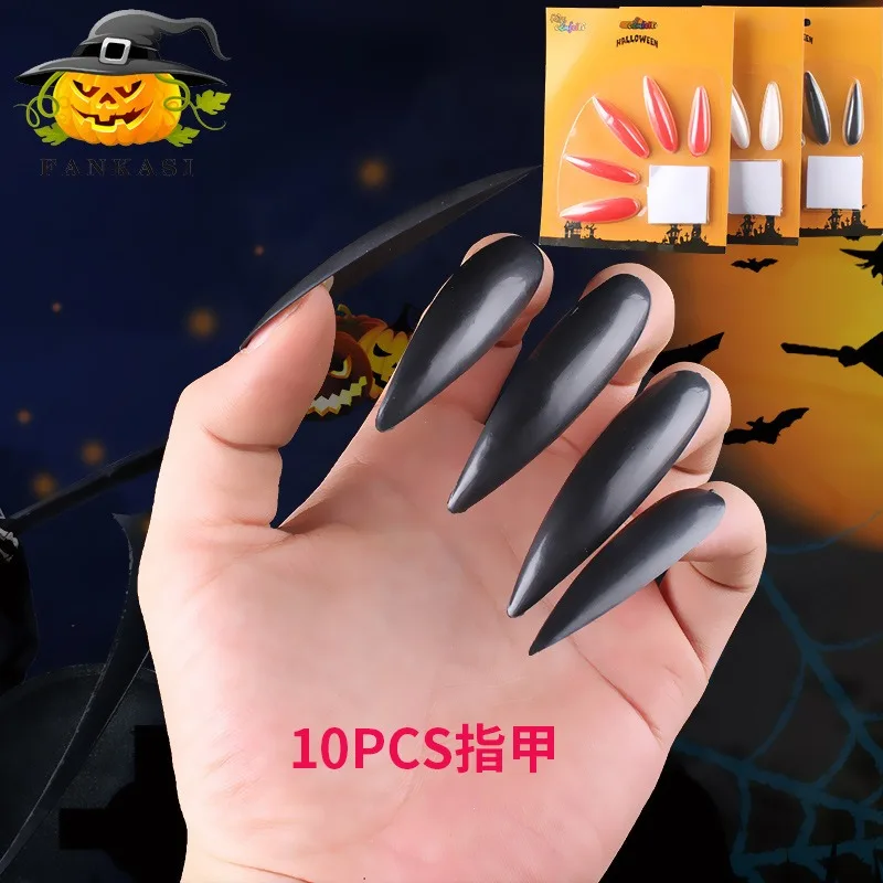 10PCS Halloween Vampire Nail Witch Nail Ghost House Decoration Film Props Zombie Makeup Ball Accessories