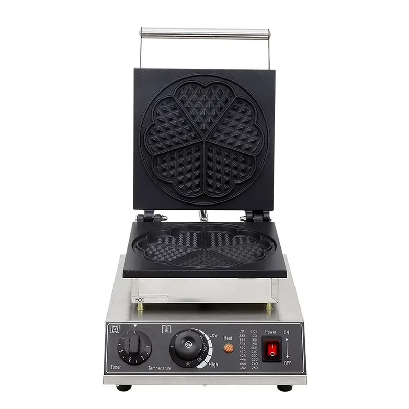 2026 2021 Hot Sale Commercial Electric Non Stick Pan Waffle Machines Manufacturer 5 in 1 Flower Heart Shaped Waffle Makers