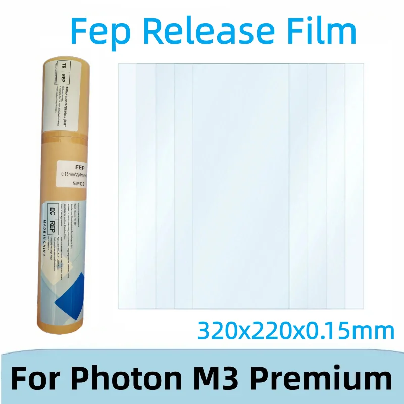 

5Pcs Release Film 320x220x0.15mm FEP Film For ANYCUBIC Photon M3 Premium Mono M5 M5s Series M7 M7 Pro Series 3D Printer Parts