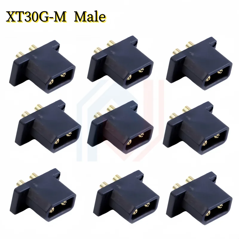 High Current XT30U with Fixed Female Connector And XT30G-MF Male Female Docking Aircraft Model Plug Accessories Copper 30A