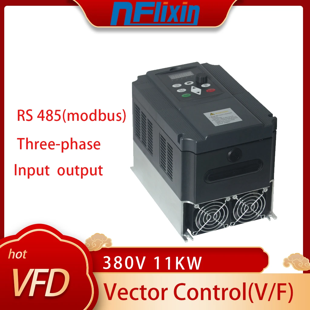 

HOT! VFD 380 Vector Control Variable Frequency Drive Converter Inverter11KW Motor Speed Controller