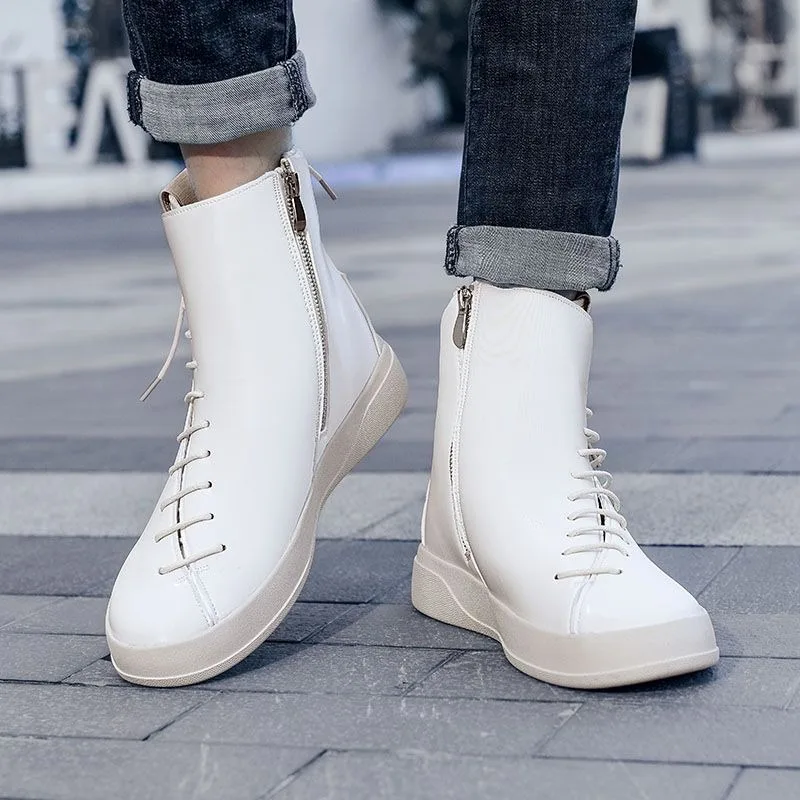 Personalized shoelaces high top designer shoes mens casual sneakers ankle boots running shoes man trainers luxury brands sneaker