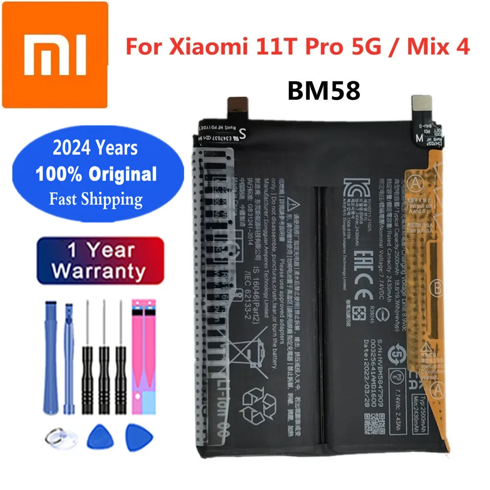 2024 Years Original Battery For Xiaomi Mi Redmi Note 10 10S 10X 9 9S 9T K30 K40 K20 8 8T 7 5 5A Pro POCO X3 M3 F3 F2 Pro Battery