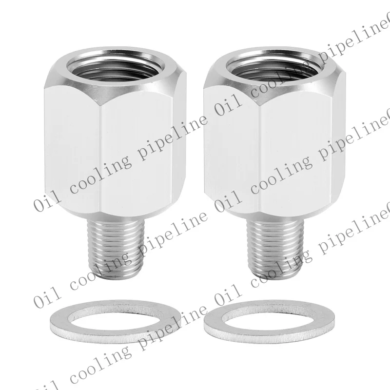 A+ 2x 1/8NPT Male to M16-1.5 Female Oil Pressure Sensor Adapter Thread Connector