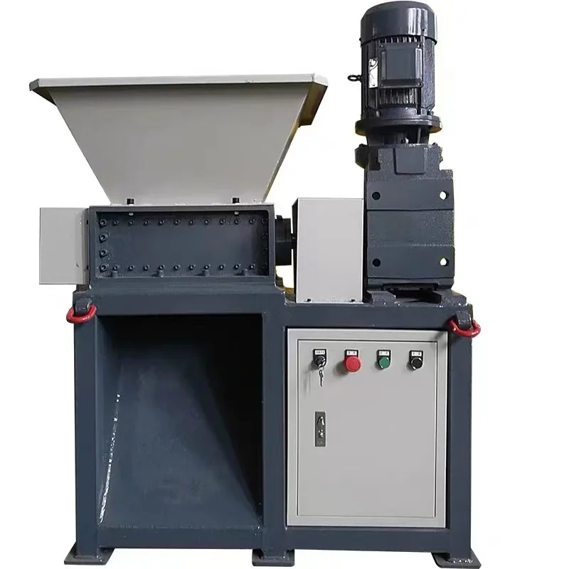 High quality Machine Mini Double Shaft Copper Cable Shredder Wire Scrap Metal Granulating Shredding Recycling Machine For Sale