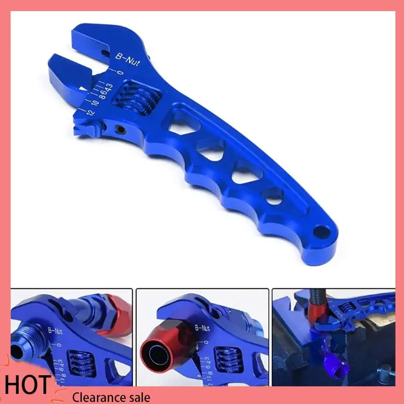 A88Z Kunci Pas Aloi Aluminium Dapat Disesuaikan Alat Perakitan AN3-AN12 Kunci Pas V-yang Dapat Disesuaikan Biru Tahan Lama