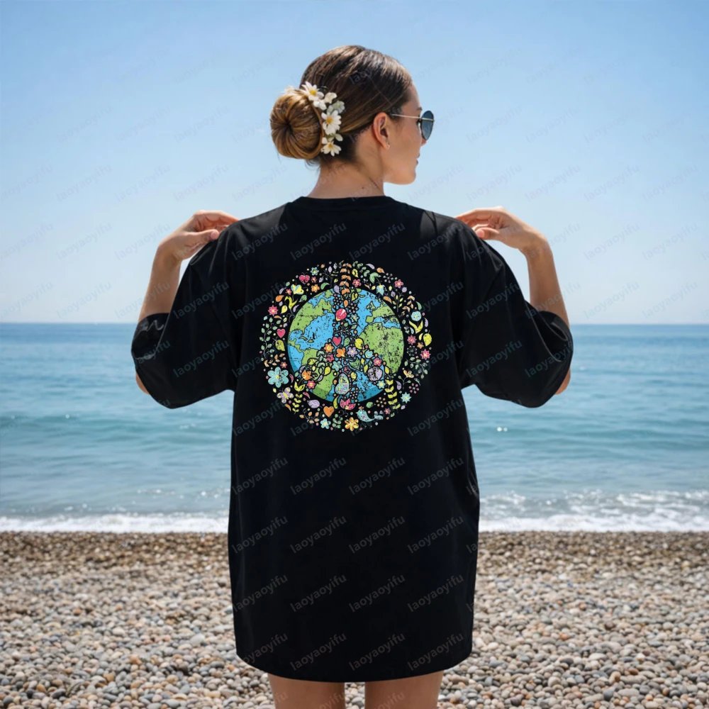 Nature Activist Make Everyday Earth Day Tee Teacher Eco Friendly Happy Earth Day Nature Lover Shirt Aesthetic Clothes Vintage