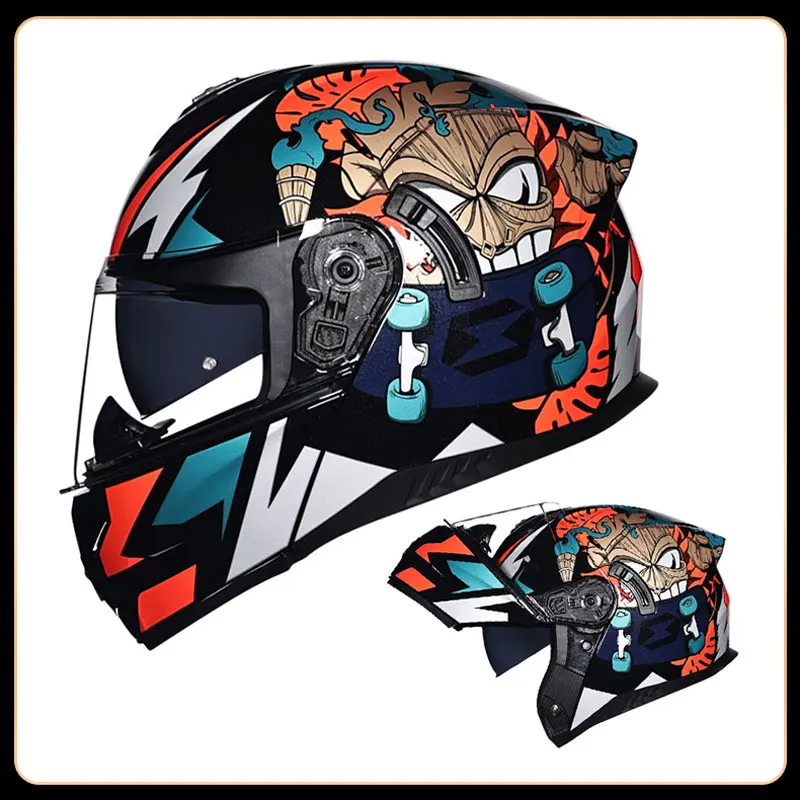 

DOT Approved Full Helmet Motorcycle Helmet Helm Motocross Helmet Outdoor Flip Up Riding Casco Moto Capacetes Helmets Unisex