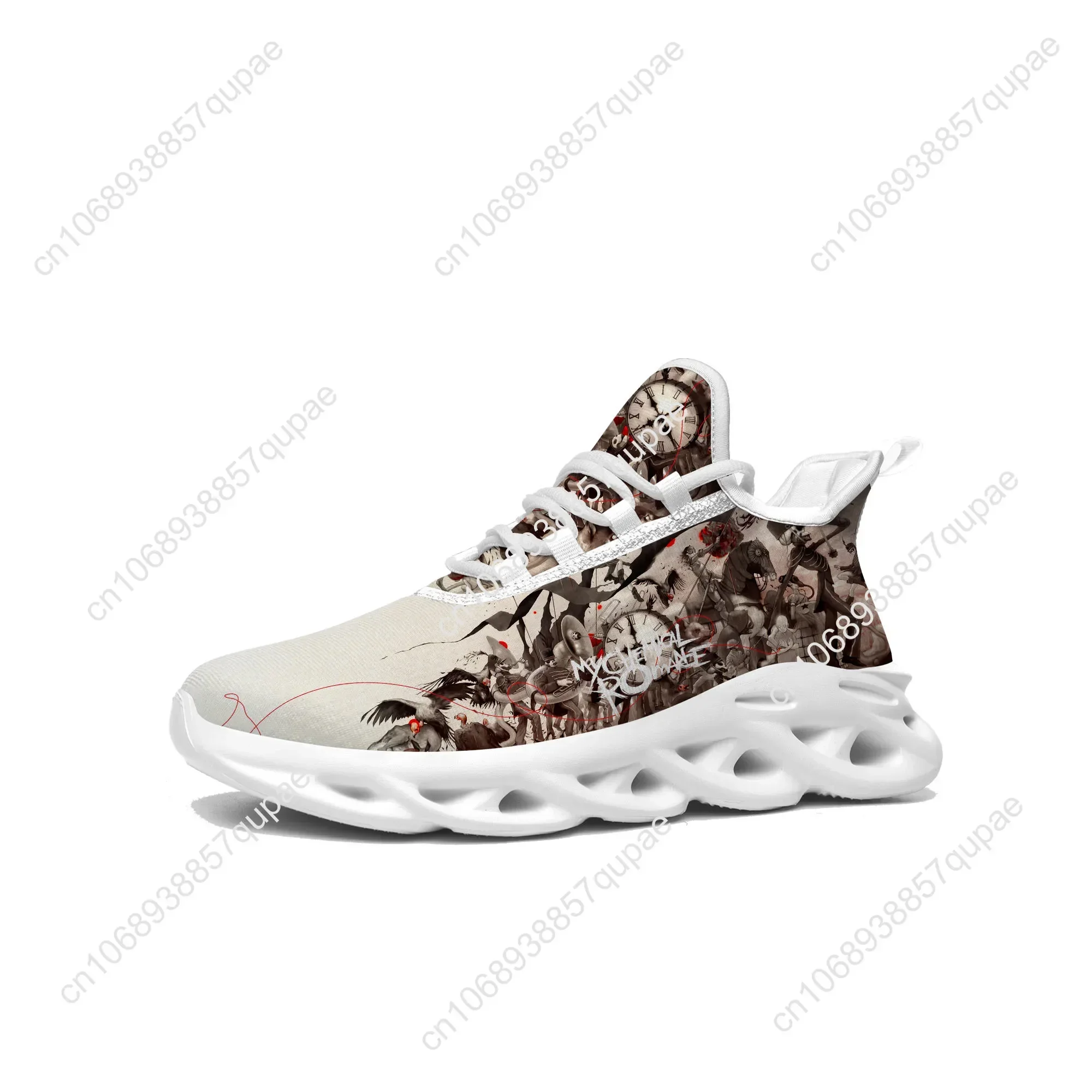 My Chemical Romance Rock Band Flats Sneakers High Quality Mens Womens Sports Shoes Customized Sneaker Casual Custom Made Shoe view 2