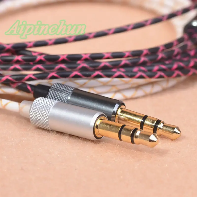Aipinchun 3,5 мм 3-полюсный разъем для самостоятельной сборки наушников аудиокабель Ремонт Замена провода наушников шнур AA0233