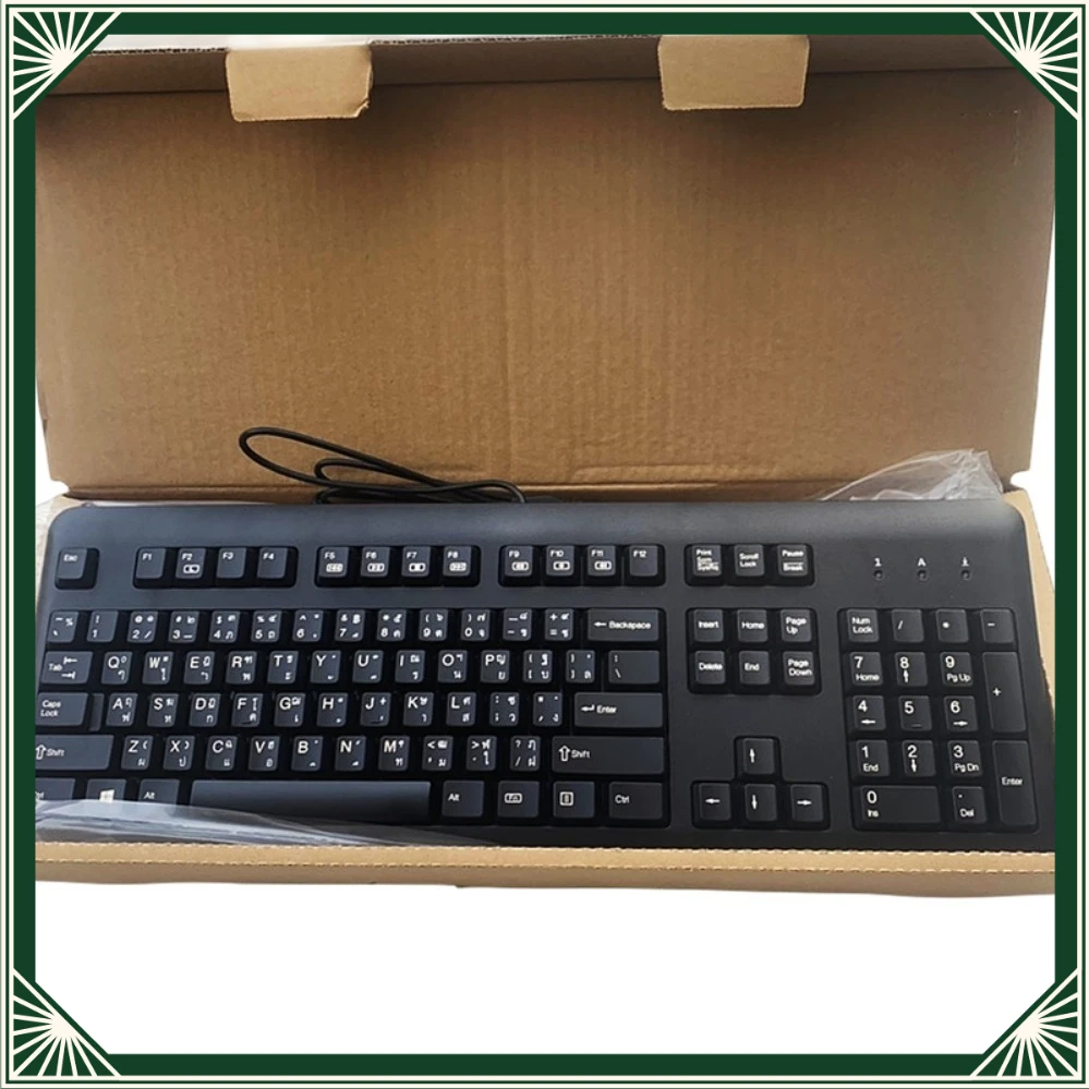 USB Thai Layout Keyboard Thai Character Typing Input For HP Desktop Laptop PC Thailand Use (008)