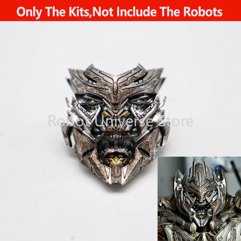 ME005 Megatr on Hollow Eyes & Front Face Upgrade Kit Weathered Face for Megatron with Articulated Mouth