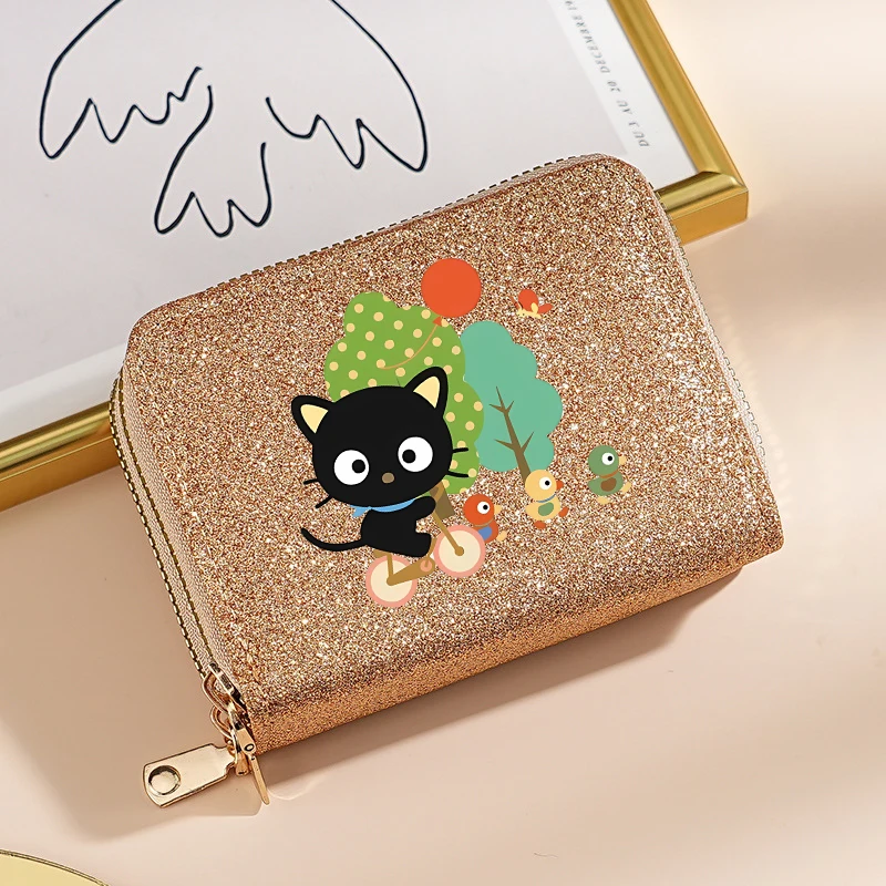 かわいい漫画財布女性シャイニングカードバッグチョコレートマネ - Card Top Loader のレビューと価格