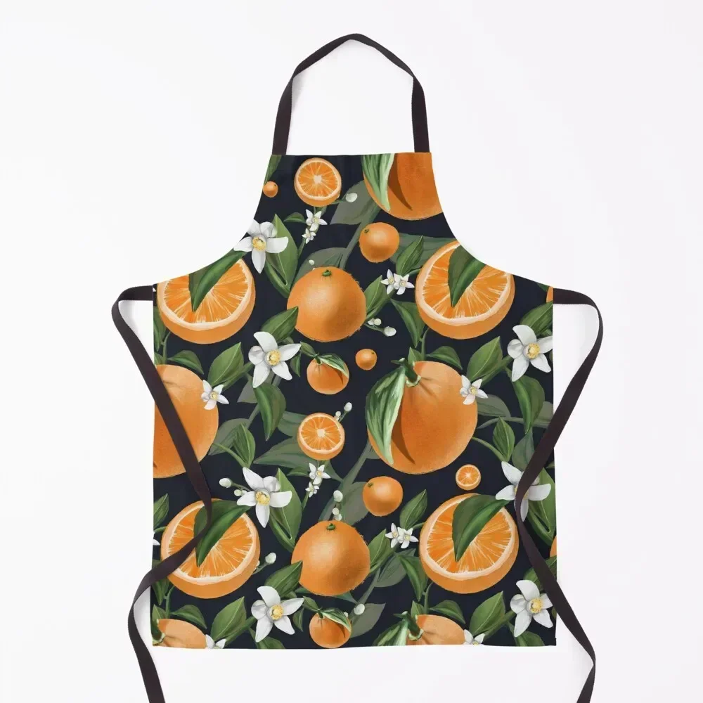 

Oranges Galore! Apron christmas 2025 kitchen girl Chef Uniform Professional Barber Apron