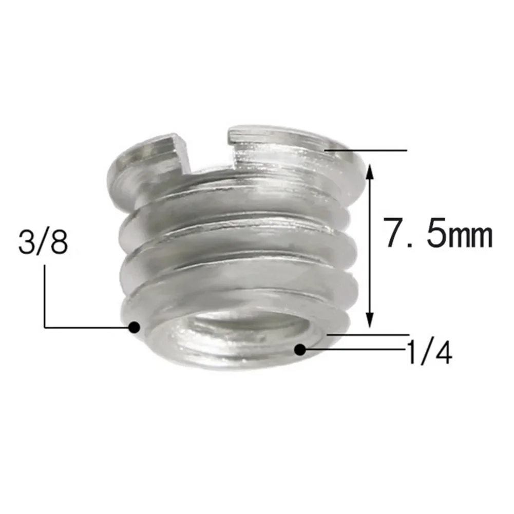 1pcs Threaded Screw Mount Adapter Aluminum Alloy 1/4 To 5/8 3/8 To 5/8 Threaded Screw For Levels Tripods SLR Cameras