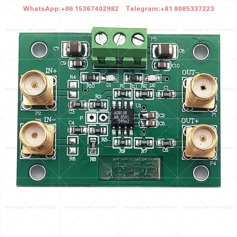 AD8138 Single-Ended to Differential Amplifier Module, ADC Driver Matched with AD8130 Circuit Module
