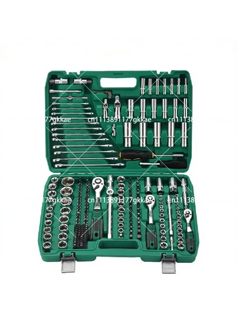 216 Piece Auto Repair Tool Set Socket Wrench Kit with Case
