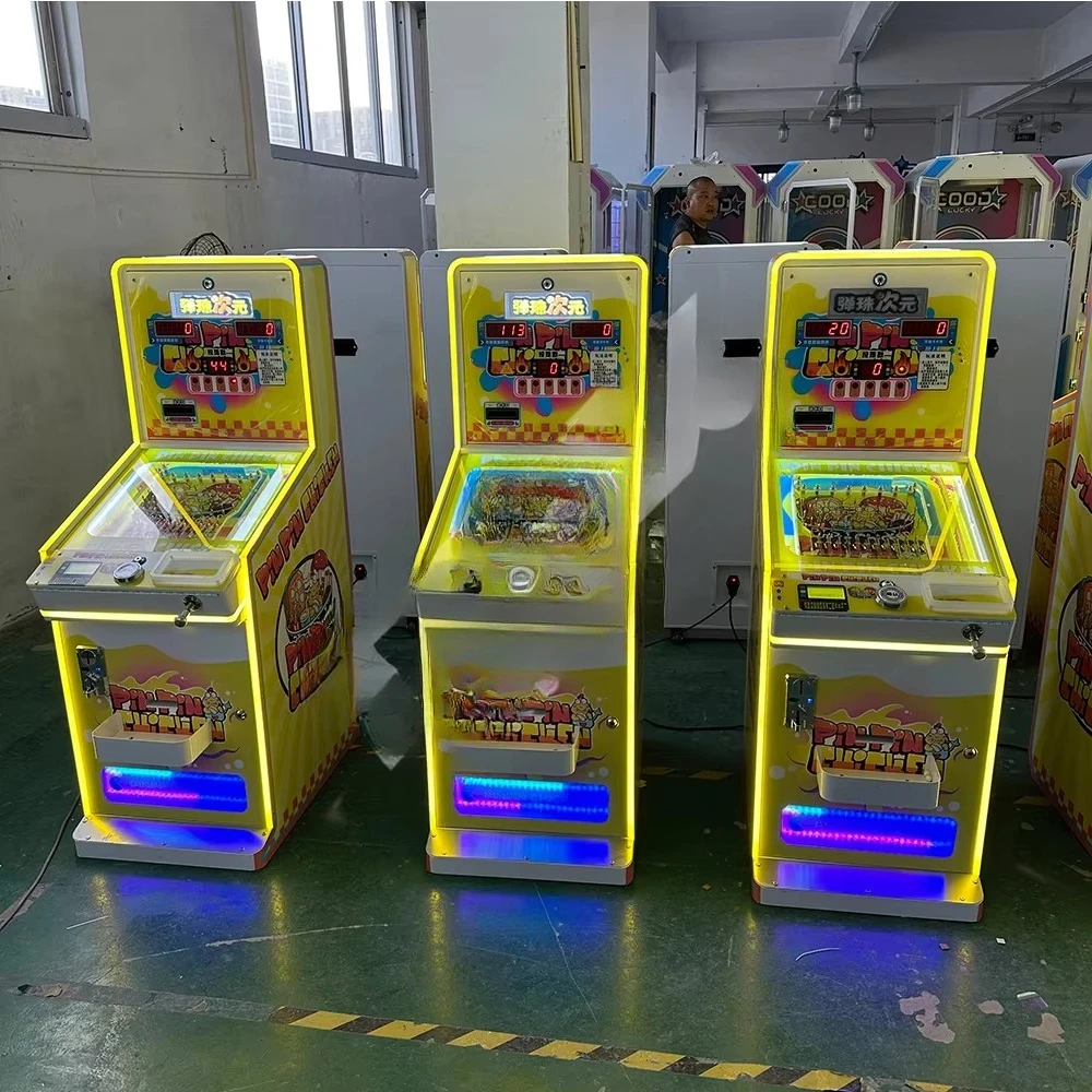 Indoor Amusement Park Kids Arcade Game Machine Cool Bear Pinball Machine Coin Operated Mini Pinball Vending Machine