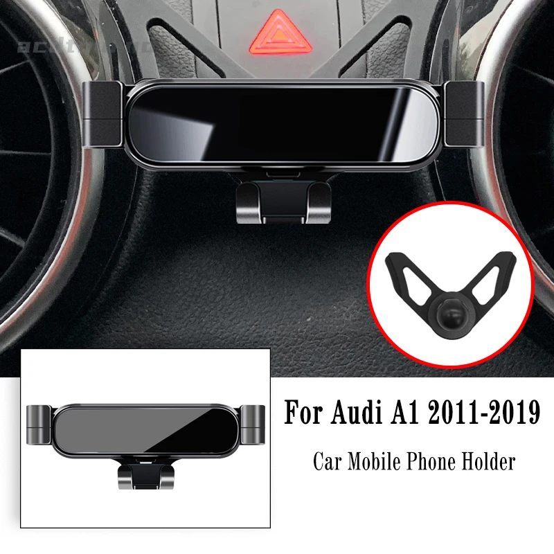 Autotelefonhalter für Audi A1 Sportback 8XA 8XF 2011-2019 Schwerkraft-Navigationshalterung GPS-Ständer Luftauslass-Clip-Unterstützungshalterung