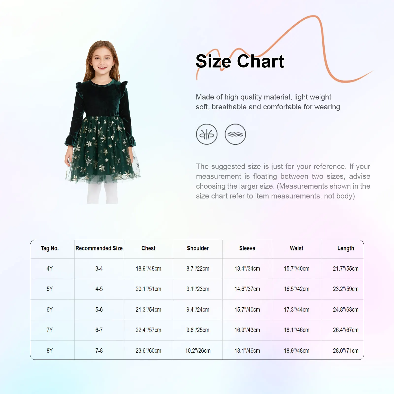 فستان أميرة عيد الميلاد للفتيات الصغيرات بأكمام طويلة وطباعة ندفة الثلج، توتو شبكي مخملي لعيد الميلاد وحفلات رأس السنة وعيد الشكر