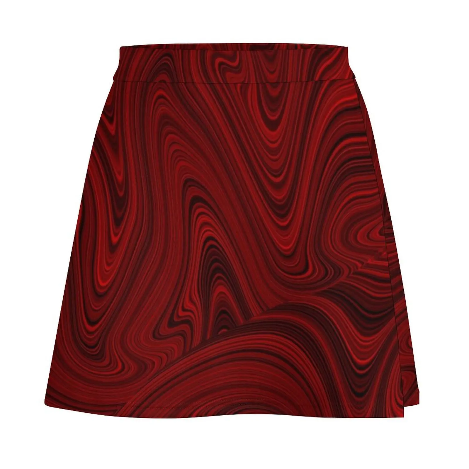 Dark red marble pattern Mini Skirt Evening dresses Woman skirts womens clothing Mini Skirt