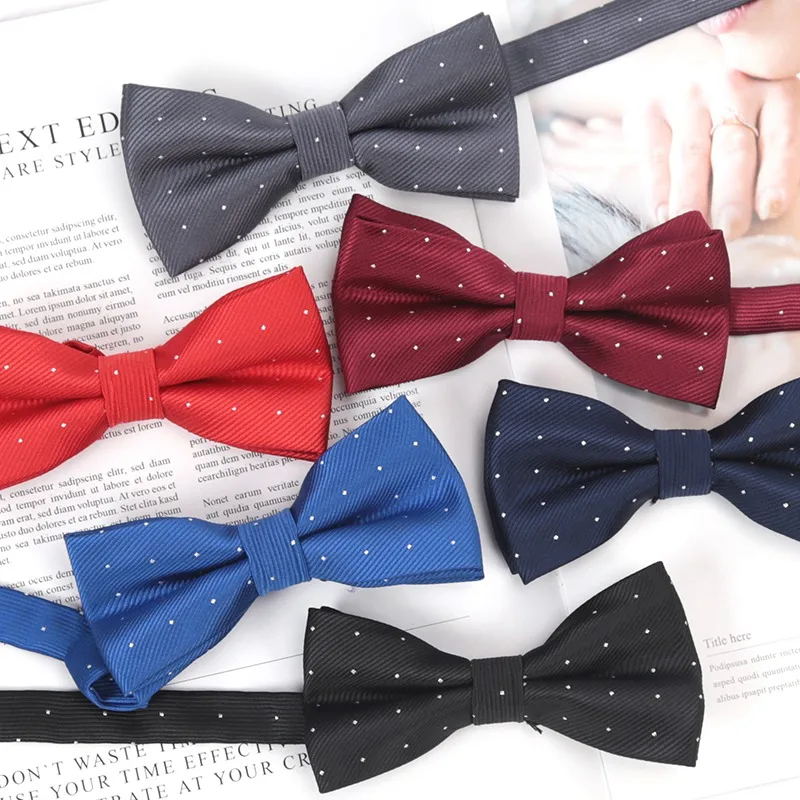 New Classic Solid Bowtie Fashion for Men Women Bow Knot Adult Black Red Bow Ties Butterfly Cravats Groomsmen Gifts Accessories