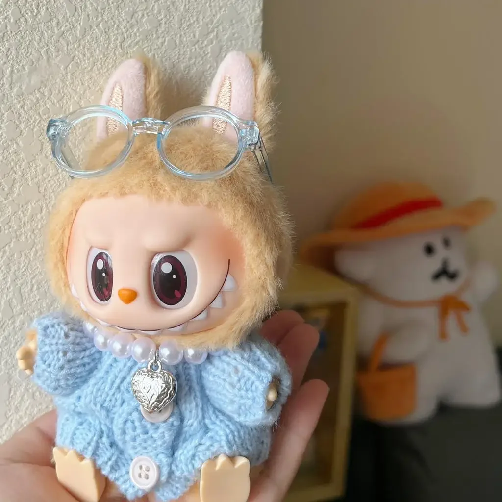 إكسسوارات ملابس الدمية لملابوبو، سترة حفلات الجلوس، ملابس النظارات، قلادة الخريف والشتاء، مجموعة لطيفة للسفر