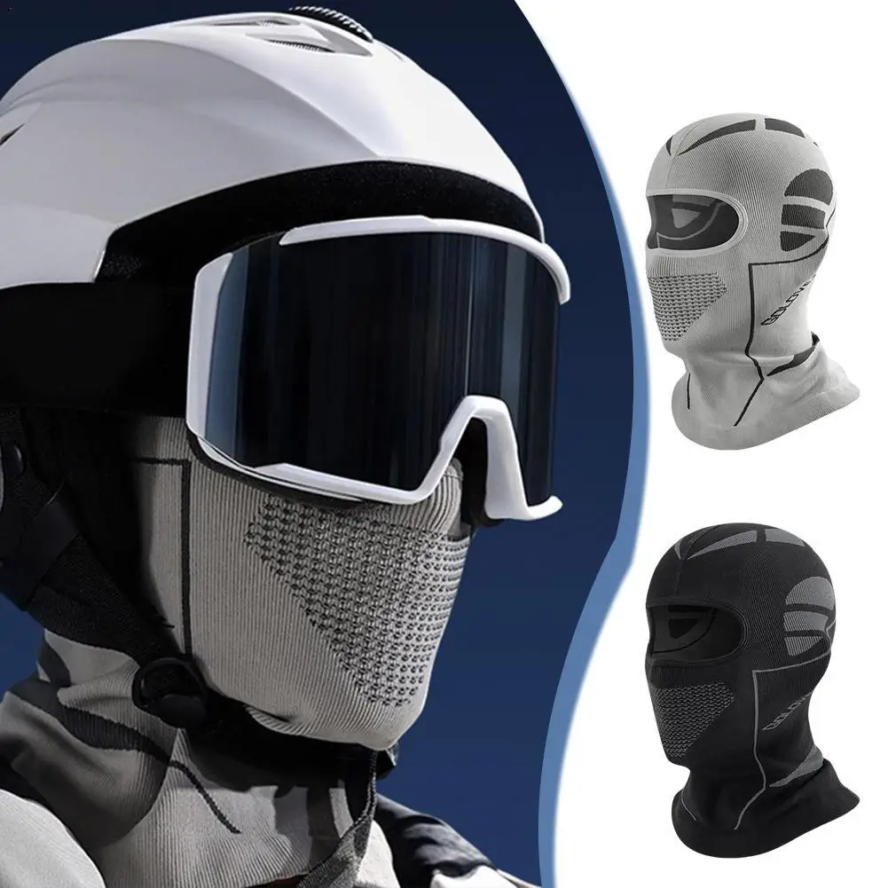 Motorcycle Balaclava Full Face Mask Winter Wind Dust Protection Thickened Breathable Warm Mask Universal Bicycle Helmet Hood