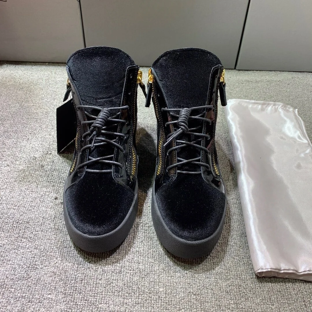 

Top Casual Sneakers for Men Brand Designer Women High-top Tennis shoes 35-48 Luxury Genuine Leather GZ Sports ABA750