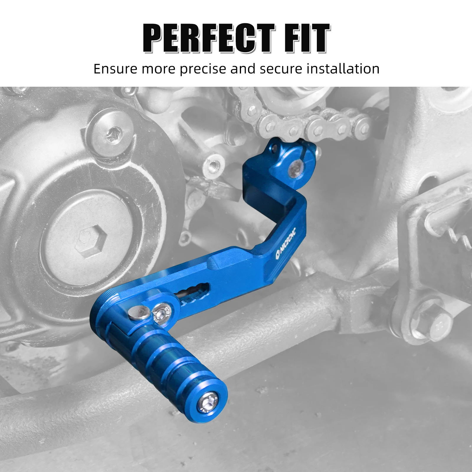 NICECNC For Yamaha YFZ450R RSE 2009-2025 YFZ450X 2010-2011 ATV Shift Lever Pedal Replace 18P-18110-00-00 90° Adjustable Aluminum
