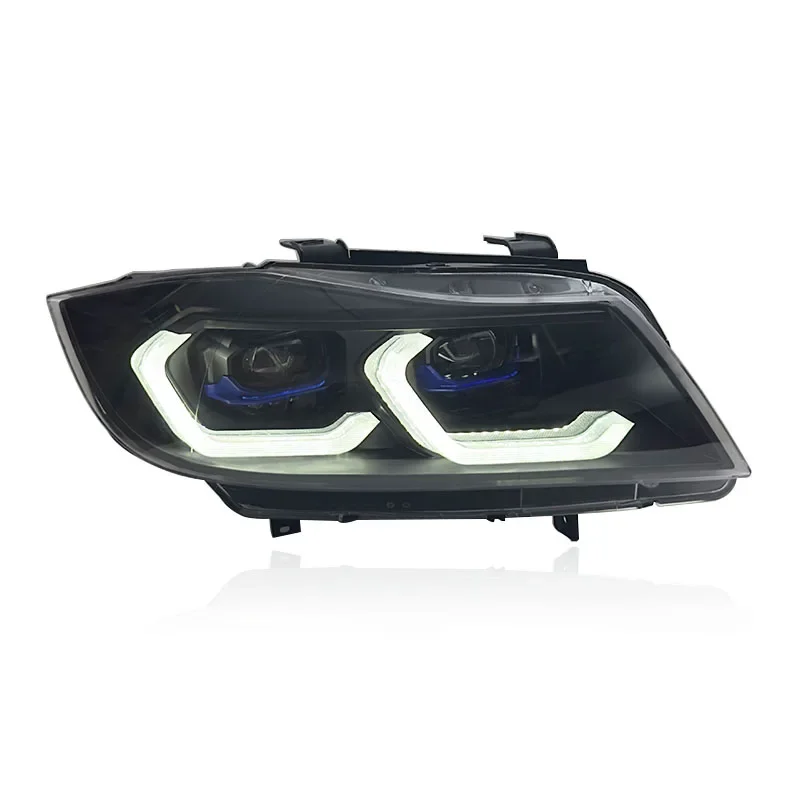 SJC Auto for BMW 3-Series E90 Headlights Assembly New Style Modification 2005-2012 LED Lens Daytime Running Light